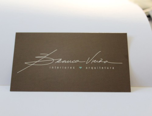 Cartão de visita arquiteta Branca Vieira